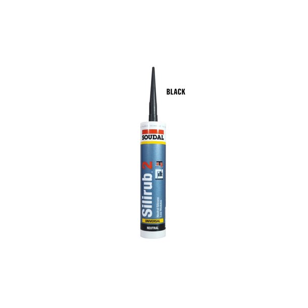 Sealant SILIRUB2 � silikone fugemasse � sort