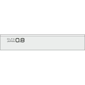 OLFA� 100 mm skraberblade � 0,8 mm � 6 stk