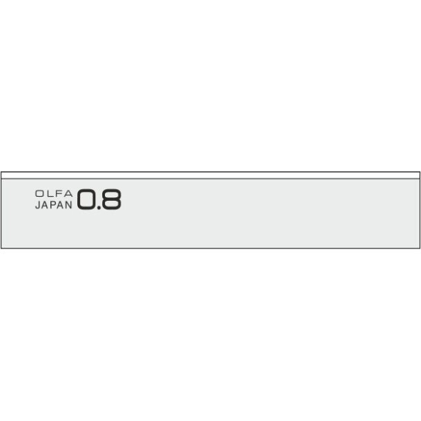 OLFA� 100 mm skraberblade � 0,8 mm � 6 stk