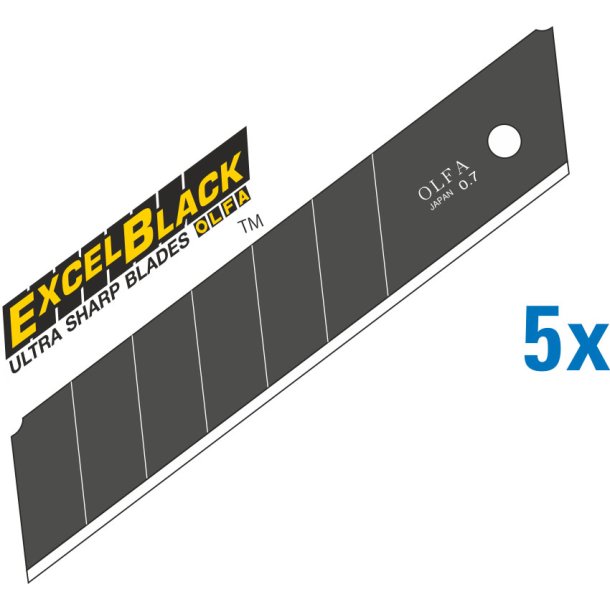 OLFA 25 mm Excel Black� blade � ultra skarpe
