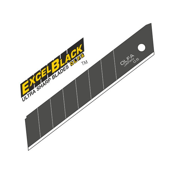 OLFA� 18 mm Excel Black� snap-off blade � ultra skarp