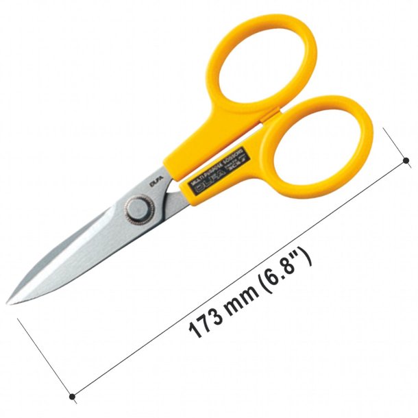 OLFA saks � rustfri, tandet klinge 7� (173 mm)